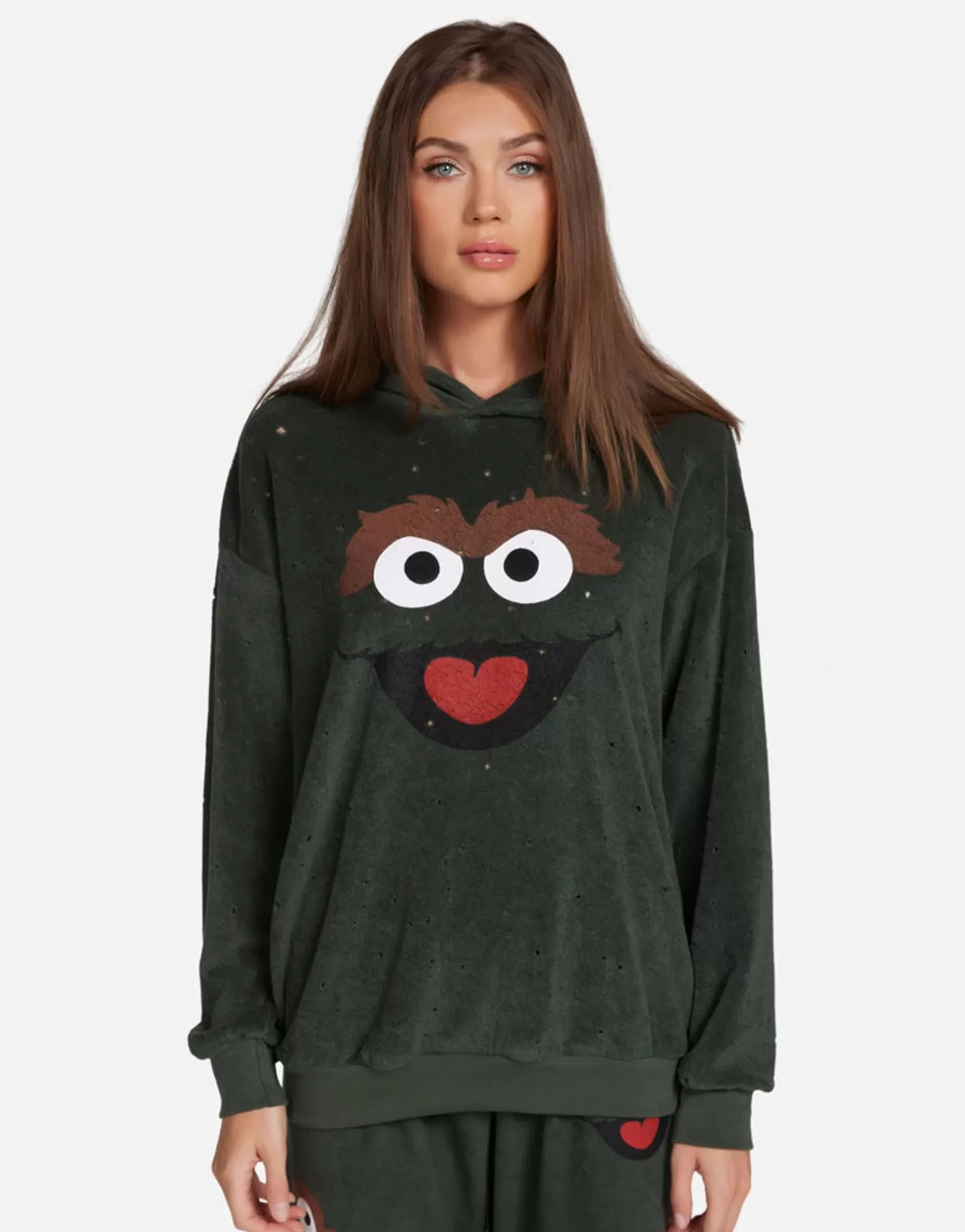 Lauren Moshi Oscar The Grouch Hoodie In | Harmony By *Women Hoodies