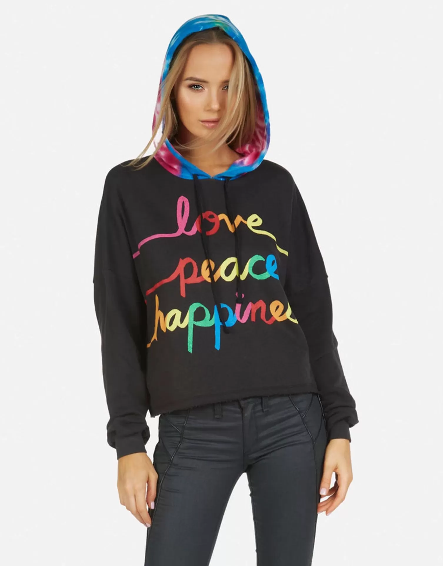 Lauren Moshi Tabitha Love Peace Happiness*Women Hoodies